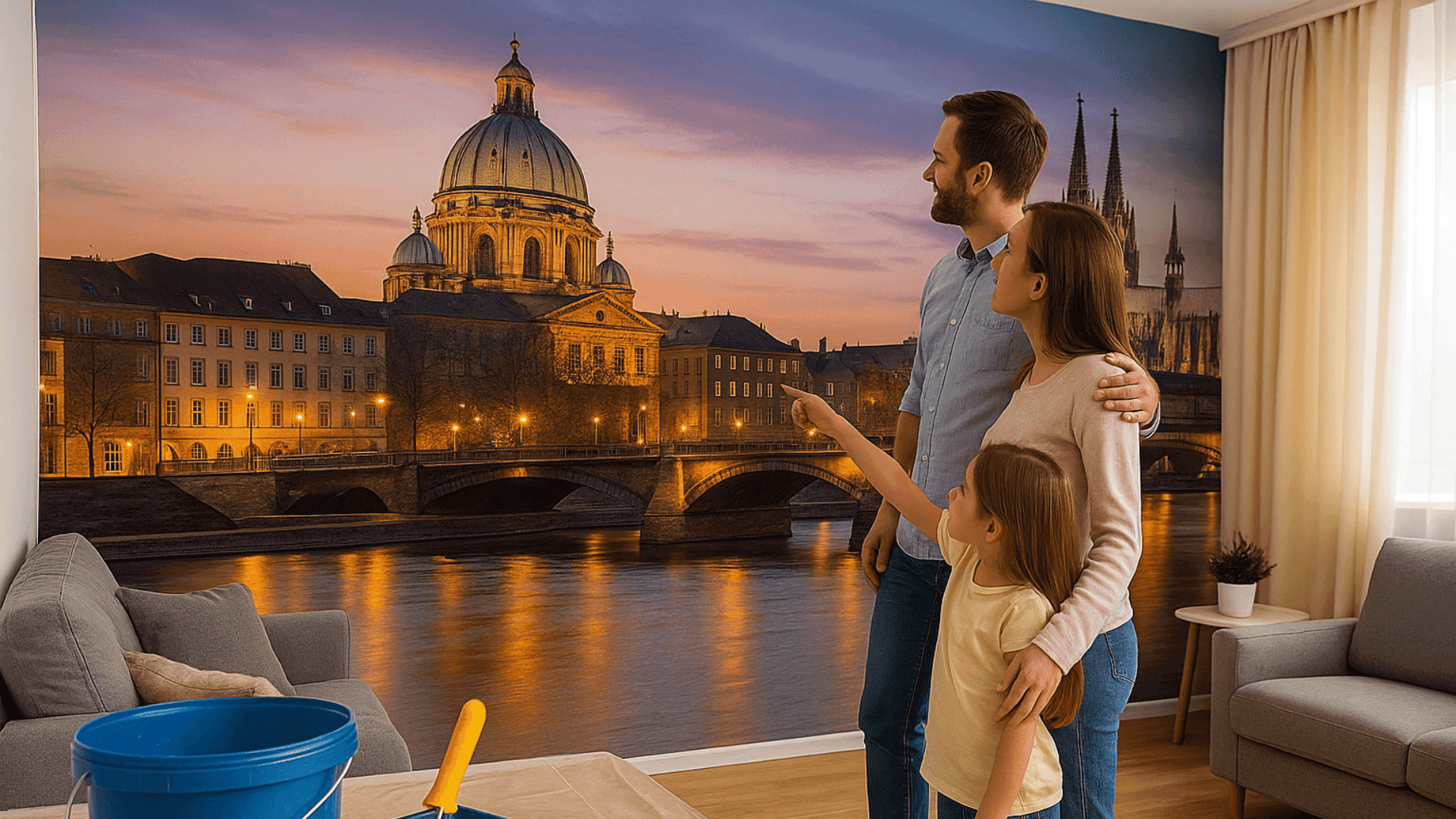 Fototapeten im Interior