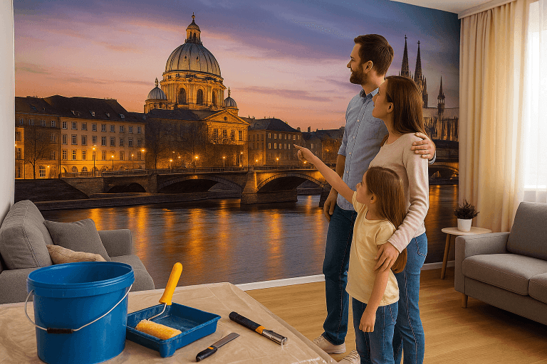 Fototapeten im Interior